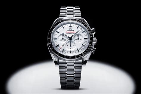 omega speedmaster white face|omega speedmaster white dial 2024.